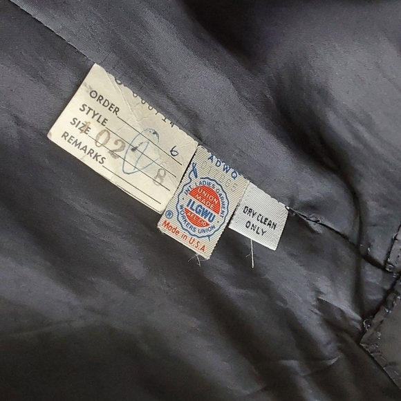 VINTAGE MOROCI BY ANTHONY MUTO TUXEDO LITTLE  BLACK DRESS SIZE 2 - Picture 4 of 10